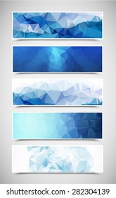 Triangular Banners Set 