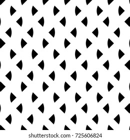 Triangular blocks wallpaper. Repeated geometrical figures background. Seamless surface pattern design with polygons. Mosaic motif. Digital paper with jagged triangles for web designing. Vector artwork