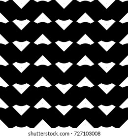 Triangular blocks wallpaper. Repeated geometrical figures background. Seamless surface pattern design with chevrons. Mosaic polygons motif. Digital paper with jagged triangles. Web designing. Vector.