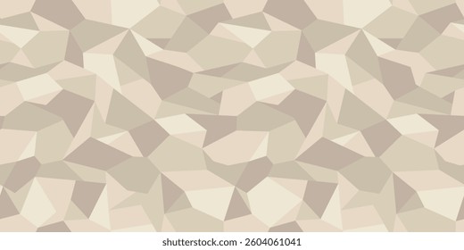 Triangular camouflage pattern. Desert military pattern for clothing design	