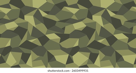 Triangular camouflage pattern. Green military pattern for clothing design	