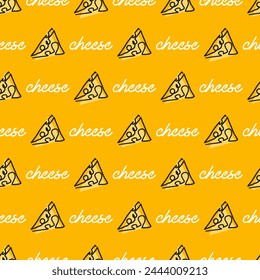 Triangular Cheese Tales Abstract Golden Wedges can be use for background and apparel design