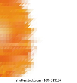 triangular color background. Colorful modern template for presentation. Orange color