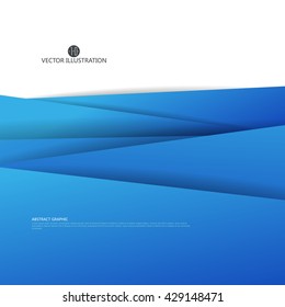 Triangular composition of abstract graphics, Vector illustration.