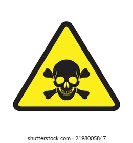 triangular danger sign icon. isolated on a white background. vector illustration