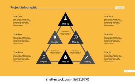 Triangular diagram slide template