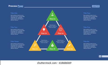Triangular diagram slide template