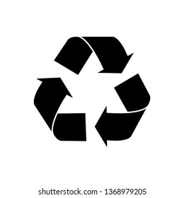 triangular eco recycle icons symbol sign - vector