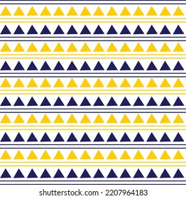 triangular ethnic pattern lines and yellow blue stripes Traditional oriental vector ikat design art for many traditional ikat backgrounds around the world Christmas.