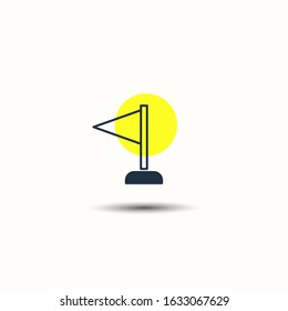 Triangular flag icon. Graphic elements for your design.
