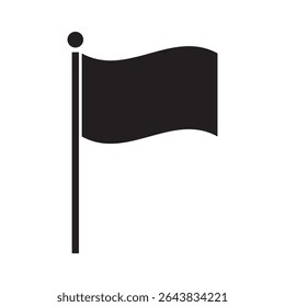 Triangular Flag vector illustration. Simple flag Triangular icon emoji design.