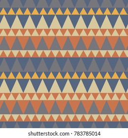 Triangular forest mountain seamless pattern. For print, fashion design, wrapping, wallpaper