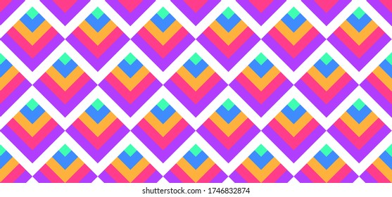 
Triangular geometric design with bright and striking colors