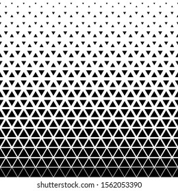 Triangular Geometric Pattern. Black White Triangle Background .