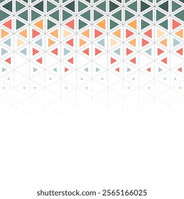 Triangular geometric pattern. Colorful triangle background. Abstract geometric design print triangle pattern. halftone geometric background pattern.