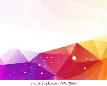 triangular geometric pattern with white dots