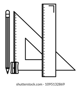 triangular geometric rules and pencil school