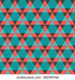 Triangular geometric seamless pattern
