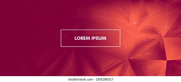 Triangular Geometry. Abstract Geometric Poster. Glow Web Page Design. Light Futuristic Origami. Red Triangle Wallpaper. Geometric Pattern. 3d Abstract Digital Web Design. Triangles Background.