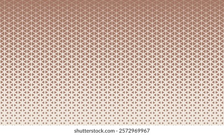 Triangular Gradient Pattern in Mocha and Cream Tones