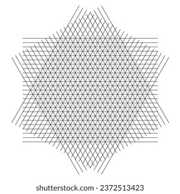 Triangular grid vector seamless pattern. Subtle thin lines texture, delicate minimalist lattice, mesh, net, triangles, hexagons. Abstract. vector illustration.