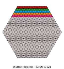 Triangular grid vector seamless pattern. Subtle thin lines texture, delicate minimalist lattice, mesh, net, triangles, hexagons. Abstract. vector illustration.