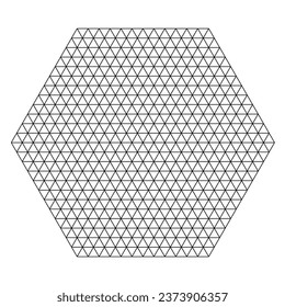 Triangular grid vector seamless pattern. Subtle thin lines texture, delicate minimalist lattice, mesh, net, triangles, hexagons. Abstract. vector illustration.