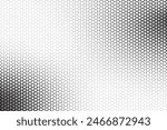 Triangular halftone background. Vector geometric technology abstract background. Halftone triangles retro pattern. Minimal 80s style dynamic tech geometric pattern. 