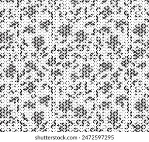 Triangular Halftone Pattern Texture Vector Geometric Technology Abstract Background. Half Tone Triangles Retro Colored Pattern. Minimal 80s background.
