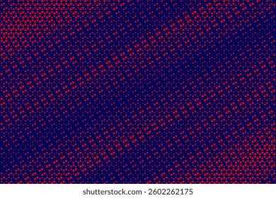 Triangular Halftone Texture Retro wave Vector Geometric Technology Abstract Background. Half Tone Triangles Retro Colored Pattern. Minimal 80s Style Dynamic Tech Structure Wallpaper