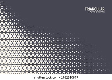 Triangular Halftone Texture Retrowave Vector Geometric Technology Abstract Background  Half Tone Triangles Retro Colored Pattern  Minimal 80s Style Dynamic Tech Structure Wallpaper
