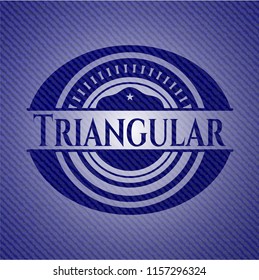 Triangular with jean texture