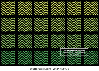 Triangular Line Shapes and Designs Green and Yellow Colors Geometric Pattern Abstract Pattern Seamless Pattern