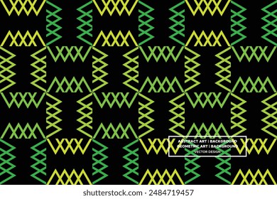 Triangular Line Shapes and Designs Green and Yellow Colors Geometric Pattern Abstract Pattern Seamless Pattern
