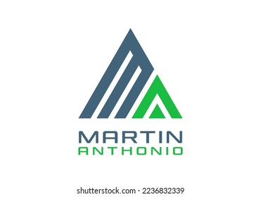 A triangular logo is suitable for a company symbol.