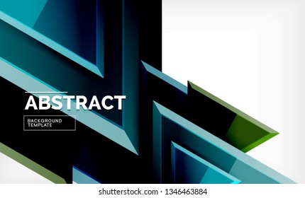 Triangular low poly background design, multicolored triangles. Vector illustration