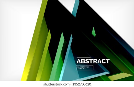 Triangular low poly background design, multicolored triangles. Vector illustration
