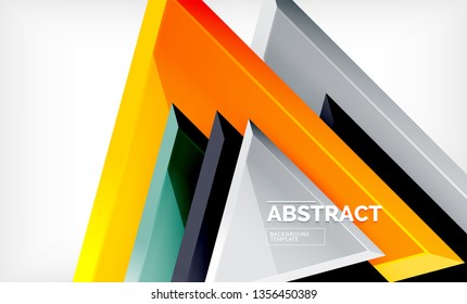 Triangular low poly background design, multicolored triangles. Vector illustration