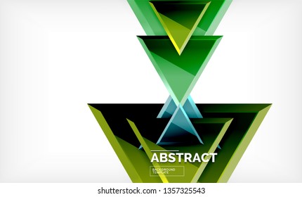 Triangular low poly background design, multicolored triangles. Vector illustration