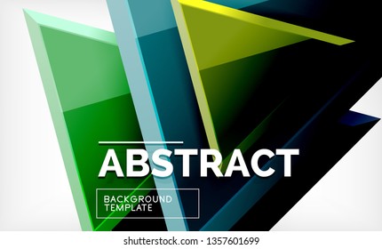 Triangular low poly background design, multicolored triangles. Vector illustration