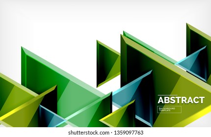 Triangular low poly background design, multicolored triangles. Vector illustration