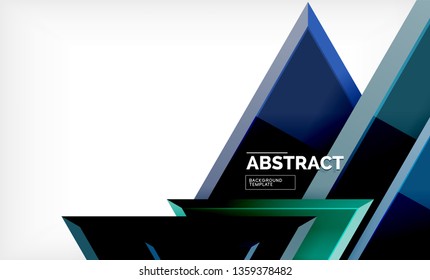 Triangular low poly background design, multicolored triangles. Vector illustration