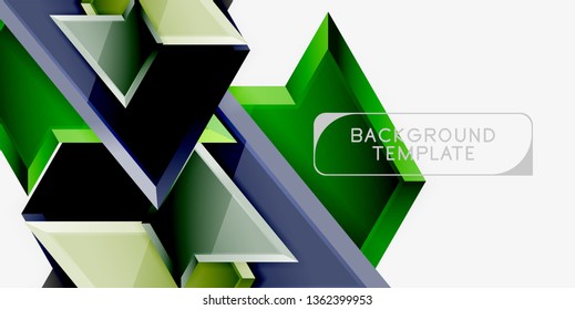 Triangular low poly background design, multicolored triangles. Vector illustration