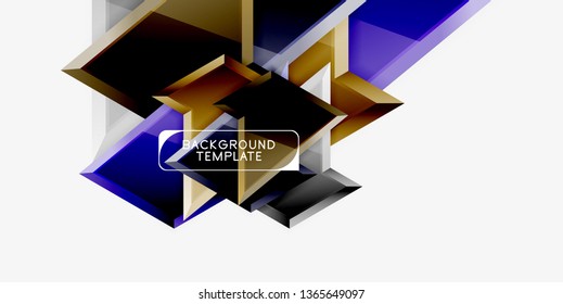 Triangular low poly background design, multicolored triangles. Vector illustration