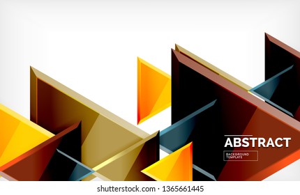 Triangular low poly background design, multicolored triangles. Vector illustration