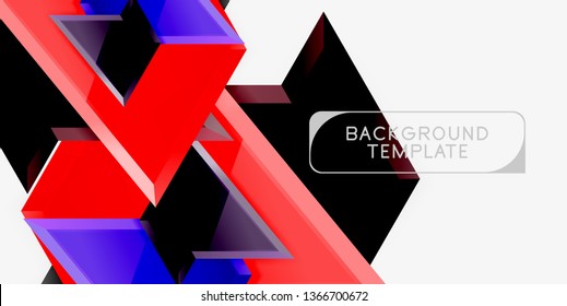 Triangular low poly background design, multicolored triangles. Vector illustration