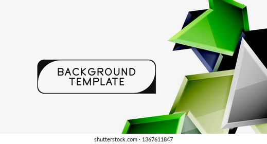 Triangular low poly background design, multicolored triangles. Vector illustration