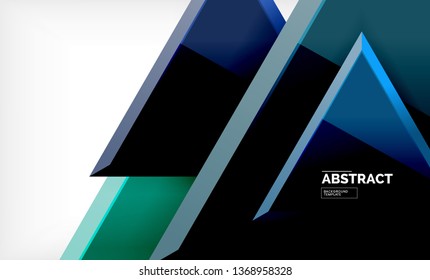 Triangular low poly background design, multicolored triangles. Vector illustration