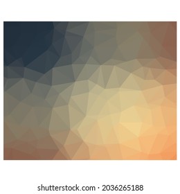 Triangular low poly background origami gradient brown