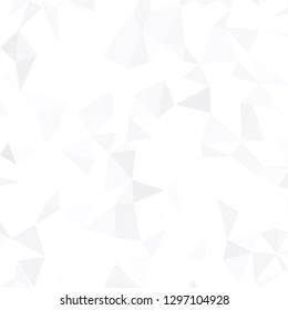 Triangular  low poly, light grey, silver, mosaic pattern background, Vector polygonal illustration graphic, Creative, Origami style with gradient
